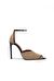 Jabotter Bej-Siyah Kadın deri Stiletto JAB9904 / 2131K