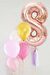 Rose  8 Rakamı Püsküllü Balon Set