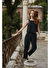 Line Detaylı Siyah Bluz - Pantolon Takım
