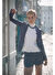 Keten Navy Blazer Ceket Şort Takım
