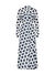 Navy Flowers Uzun Cotton Vual Gömlek