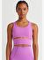 Parçalı ve Pedli Crop Top Orkide Pembe