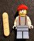 Orjinal Lego Minifigür Pantomime guy with bread