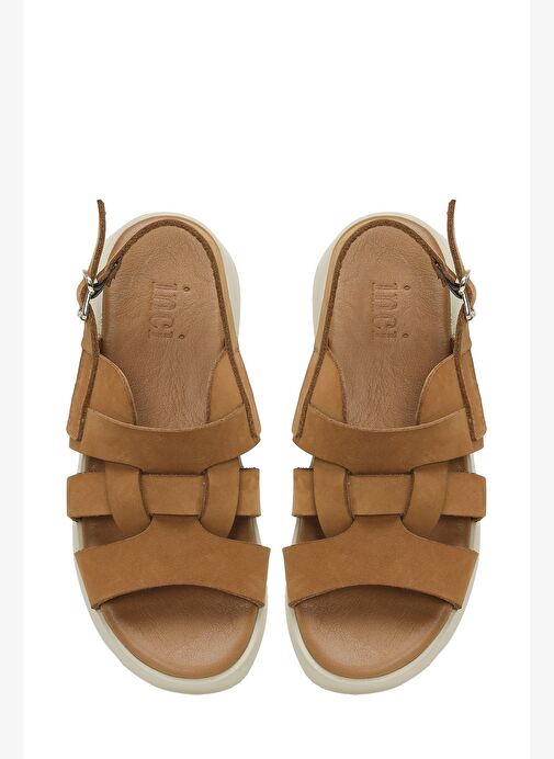 İnci İnci INCI HOLLOW 5FX Taba Kadın Kalın Taban Sandalet Boyner'de! Taba - 5. görsel