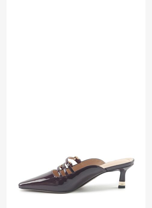 BARBARA2 5PR Bordo Kadın Topuklu Terlik - Görsel 4