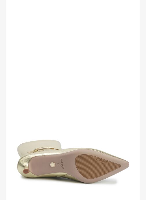 SHONDA 5PR Altın Kadın Topuklu Çizme - Görsel 5