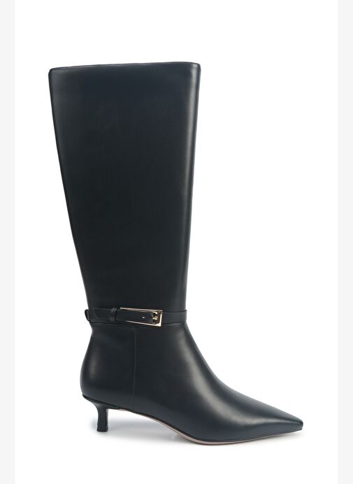 SHONDA2 5PR Siyah Kadın Topuklu Çizme - Görsel 2