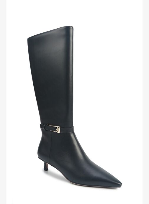 SHONDA2 5PR Siyah Kadın Topuklu Çizme - Görsel 3