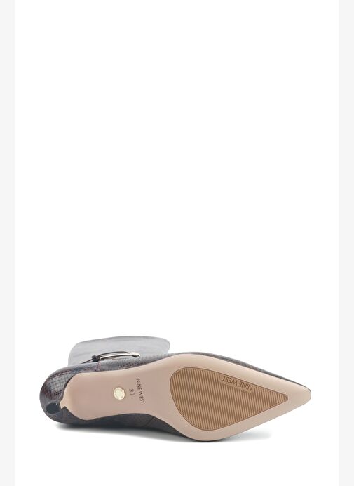 SHONDA4 5PR Kahverengi Kadın Topuklu Çizme - Görsel 5