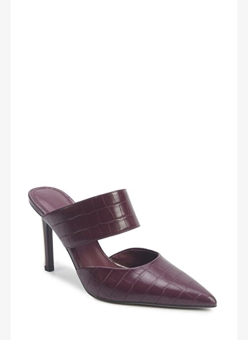 TRINIDAD 5PR Bordo Kadın Topuklu Terlik - Görsel 3