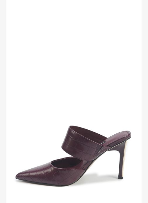 TRINIDAD 5PR Bordo Kadın Topuklu Terlik - Görsel 4