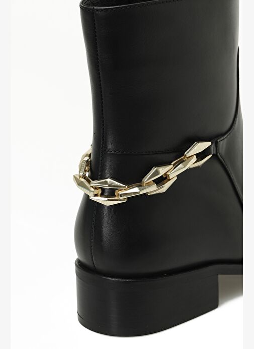 VITALI 5PR Siyah Kadın Düz Bot - Görsel 8