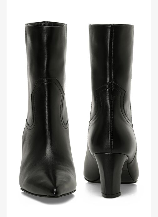 NORMIA 5PR Siyah Kadın Topuklu Bot - Görsel 6