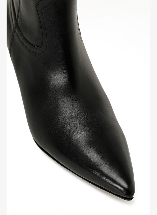 NORMIA 5PR Siyah Kadın Topuklu Bot - Görsel 8