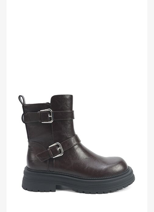 İnci İnci INCI TABBY 5PR Kahverengi Kadın Biker Bot Boyner'de! Kahverengi - 2. görsel