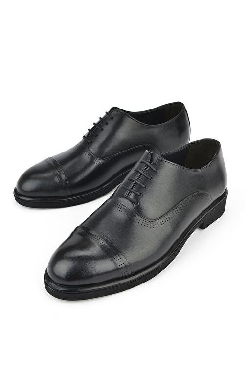 Ziya, Erkek Hakiki Deri Klasik Ayakkabı 15148Z134 Siyah - Görsel 6