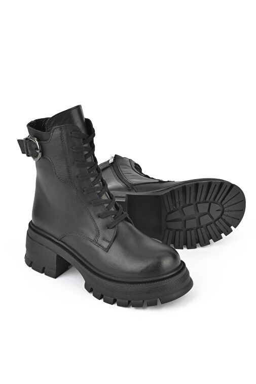 Ziya, Kadın Hakiki Deri Bot 143359Z616 Siyah - Görsel 6