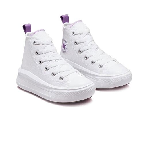 Converse Chuck Taylor All Star Move Platform Kadın Günlük Ayakkabı A03667C Beyaz - Görsel 3