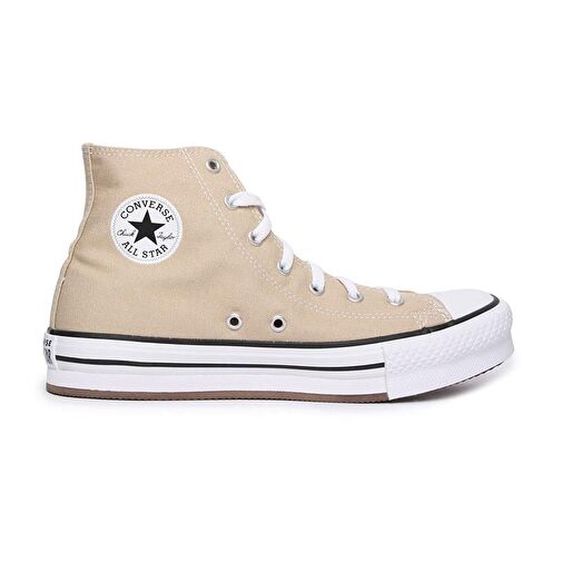 Converse Chuck Taylor All Star Lıft Platform Kadın Günlük Ayakkabı A06344C Bej - Görsel 2