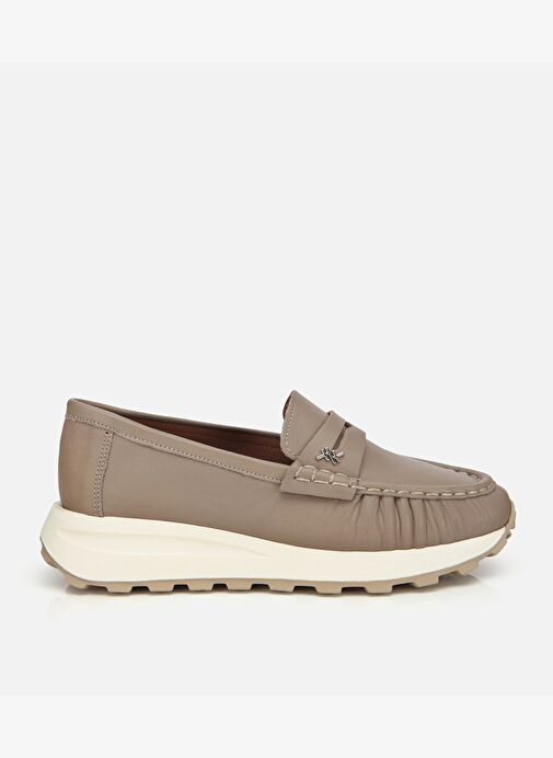 Kadın Deri Vizon Yumuşak Dokulu Günlük Loafer 01AYH312850A450 - Görsel 2