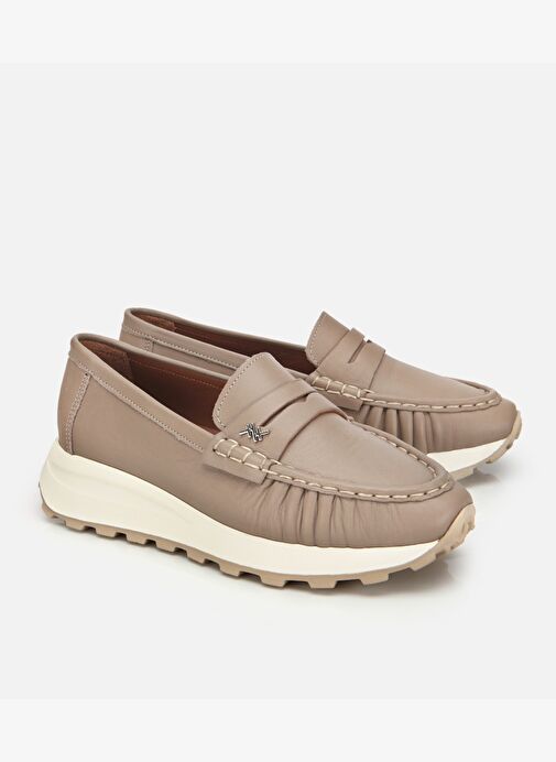 Kadın Deri Vizon Yumuşak Dokulu Günlük Loafer 01AYH312850A450 - Görsel 3