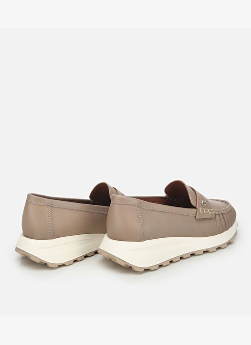 Kadın Deri Vizon Yumuşak Dokulu Günlük Loafer 01AYH312850A450 - Görsel 5