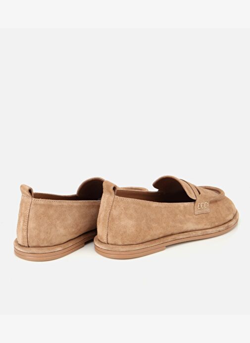 Kadın Deri Bej Yumuşak Dokulu Günlük Loafer 01AYH313280A300 - Görsel 5