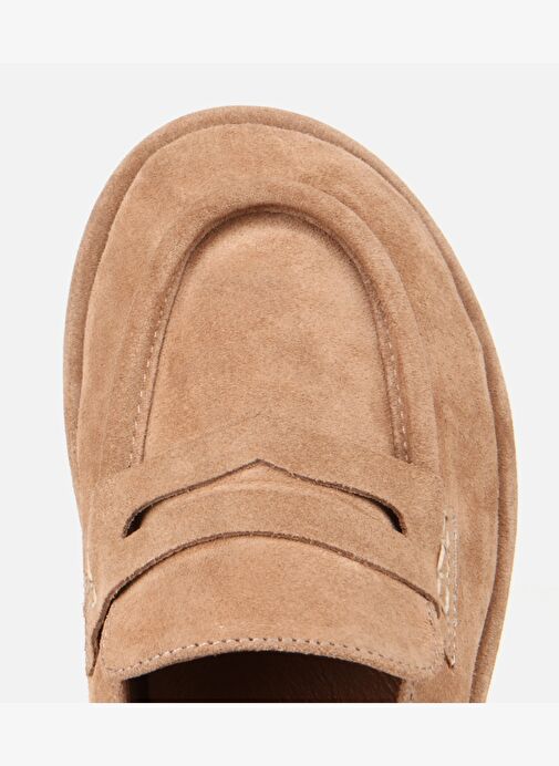 Kadın Deri Bej Yumuşak Dokulu Günlük Loafer 01AYH313280A300 - Görsel 6