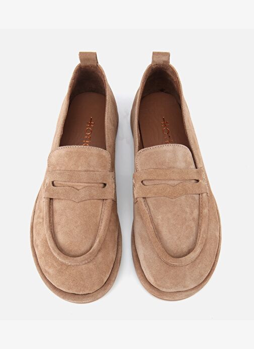 Kadın Deri Bej Yumuşak Dokulu Günlük Loafer 01AYH313280A300 - Görsel 7