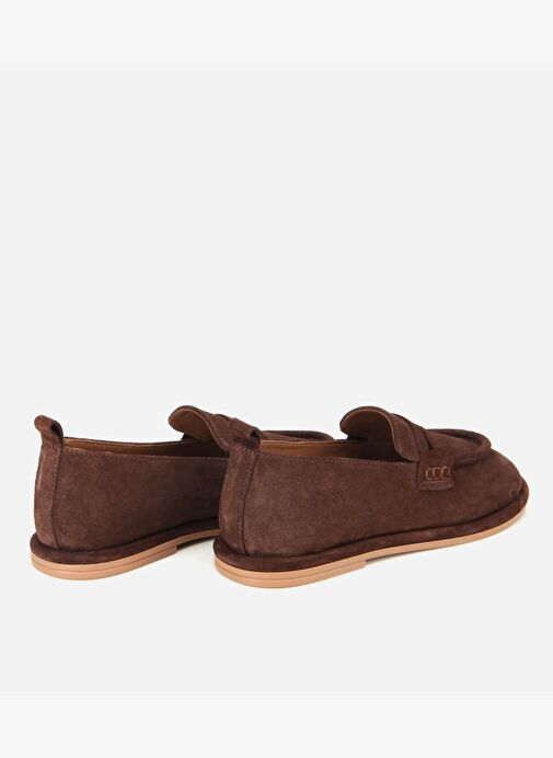 Kadın Deri Kahverengi Yumuşak Dokulu Günlük Loafer 01AYH313280A480 - Görsel 5