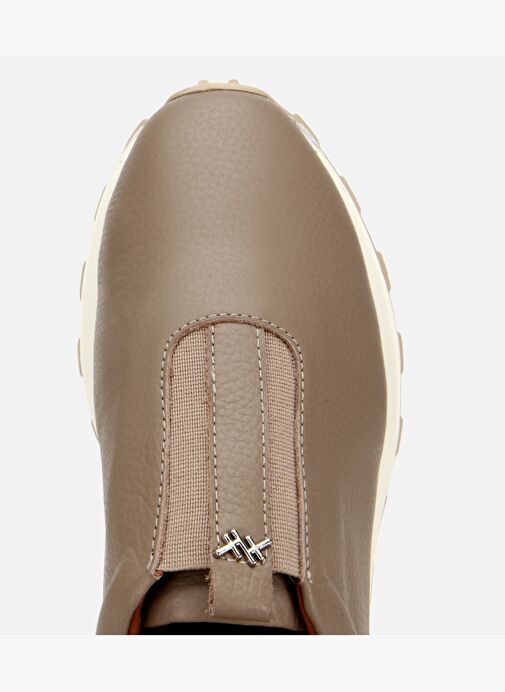 Kadın Deri Vizon Lastik Detaylı Spor Ayakkabı 01AYH313570A450 - Görsel 6