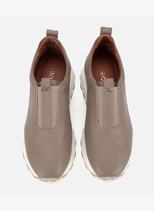 Kadın Deri Vizon Lastik Detaylı Spor Ayakkabı 01AYH313570A450 - Görsel 7