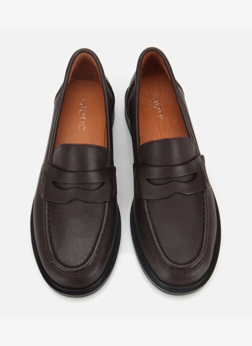 Kadın Deri Kahverengi Yumuşak Dokulu Klasik Loafer 01AYH313600A480 - Görsel 7