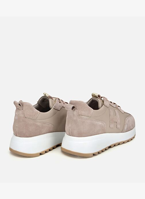 Kadın Süet Deri Bej Comfort Spor Ayakkabı 01AYH314510A450 - Görsel 5