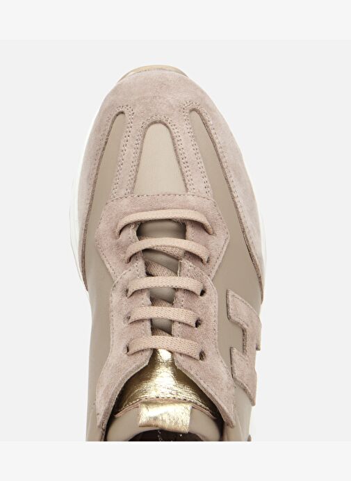 Kadın Süet Deri Bej Comfort Spor Ayakkabı 01AYH314510A450 - Görsel 6