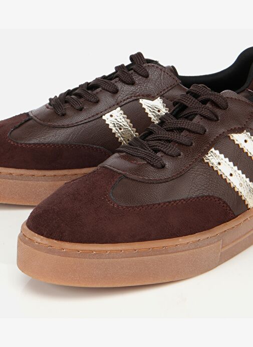 Kadın Kahverengi Düz Spor Ayakkabı 01AYH314600A485 - Görsel 4