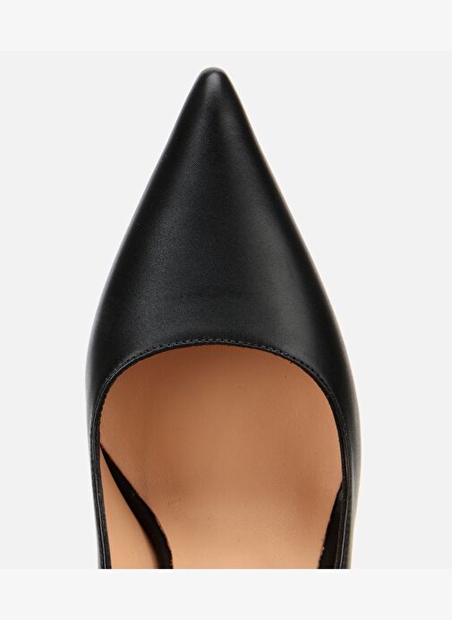Kadın Deri Siyah Metal Detaylı Yüksek Topuklu Stiletto 01AYH315230A100 - Görsel 6