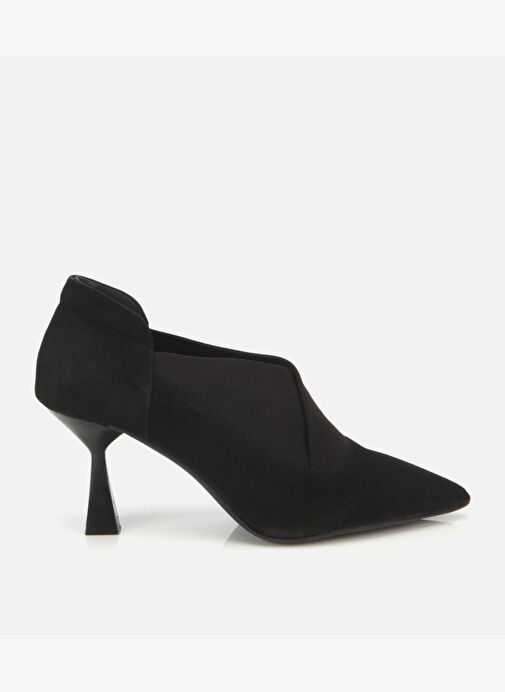 Kadın Süet Deri Streç Detaylı İnce Topuklu Stiletto 01AYH315480A100 - Görsel 2