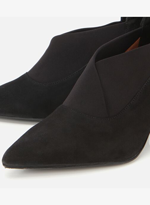 Kadın Süet Deri Streç Detaylı İnce Topuklu Stiletto 01AYH315480A100 - Görsel 4