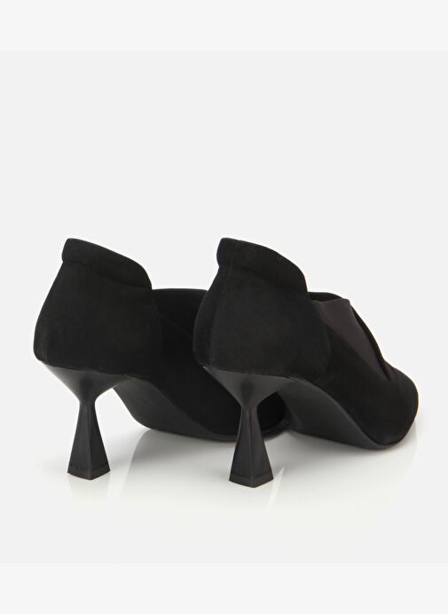 Kadın Süet Deri Streç Detaylı İnce Topuklu Stiletto 01AYH315480A100 - Görsel 5