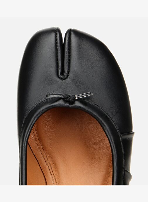 Kadın Deri Siyah Blok Detaylı Kalın Topuklu Ayakkabı 01AYH315490A100 - Görsel 6