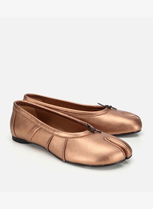 Kadın Deri Bronz Ön Detaylı Babet 01AYH316830A470 - Görsel 3