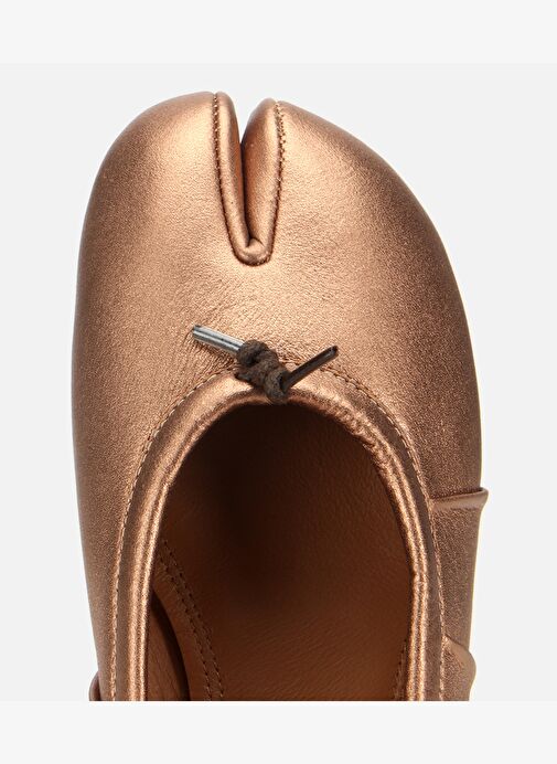 Kadın Deri Bronz Ön Detaylı Babet 01AYH316830A470 - Görsel 6