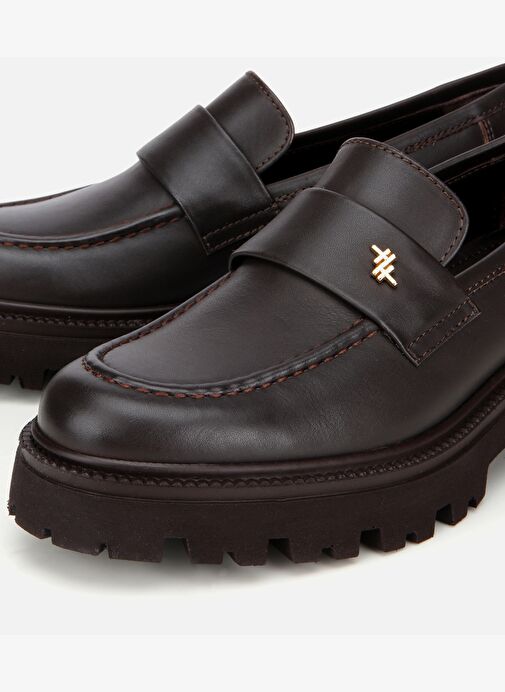 Hotiç Hotiç Kadın Deri Kahverengi Kalın Tabanlı Klasik Loafer 01AYH318340A480 | Boyner Kahverengi - 4. görsel