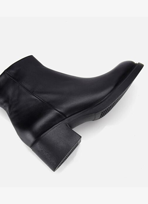 Kadın Deri Siyah Yumuşak Dokulu Bilekte Düz Bot 01BOH312820A100 - Görsel 7