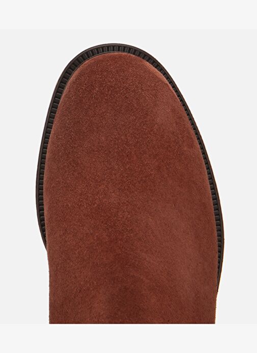 Kadın Süet Deri Taba Lastik Detaylı Düz Bot 01BOH313030A440 - Görsel 6