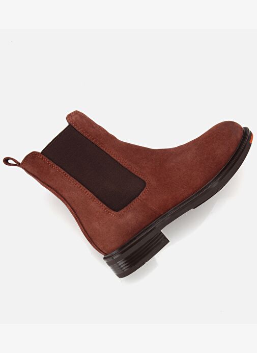 Kadın Süet Deri Taba Lastik Detaylı Düz Bot 01BOH313030A440 - Görsel 7