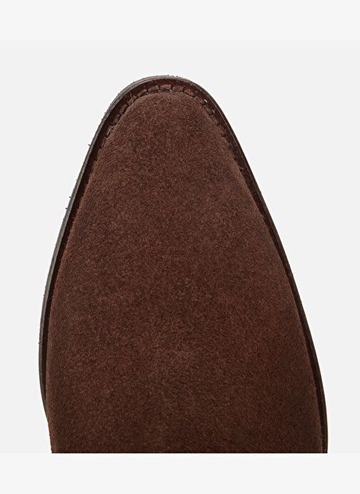 Kadın Süet Deri Kahverengi Western Kovboy Topuklu Bot 01BOH313150A480 - Görsel 6