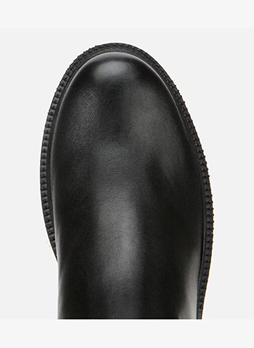 Kadın Deri Siyah Tokalı Dolgu Topuklu Bot 01BOH313290A100 - Görsel 6