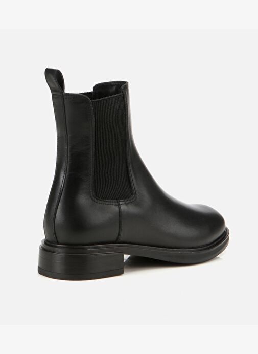 Kadın Deri Siyah Lastik Detaylı Düz Bot 01BOH313410A100 - Görsel 5